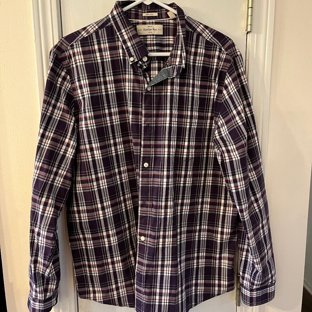 Mens Casual Button Down L Regular Fit